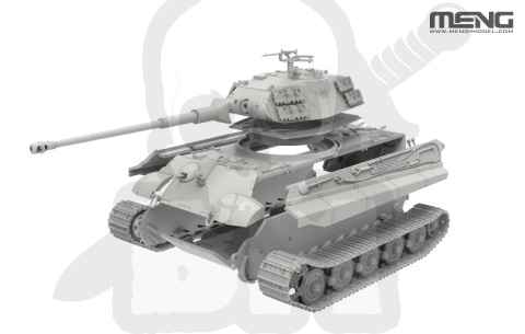 Meng 72010 German Heavy Tank Sd.Kfz.182 King Tiger (Porsche Turret) 1:72 model czołgu
