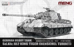 Meng 72011 German Heavy Tank Sd.Kfz.182 King Tiger (Henschel Turret) 1:72 model czołgu