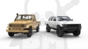 Meng VS007 Pickup Set 1:35 zestaw modeli dwóch samochodów