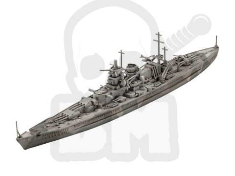 Revell 75181 Starter Kit 1:1200 Niemiecki pancernik Gneisenau