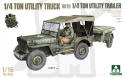 Takom 1026 1:16 1/4 Ton Utility Truck with 1/4 Ton Utility Trailer