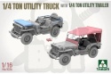 Takom 1026 1:16 1/4 Ton Utility Truck with 1/4 Ton Utility Trailer