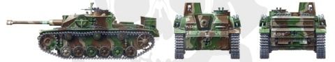 Tamiya 35310 Sturmgeschutz III Ausf.G Finnish Army 1:35 model działa