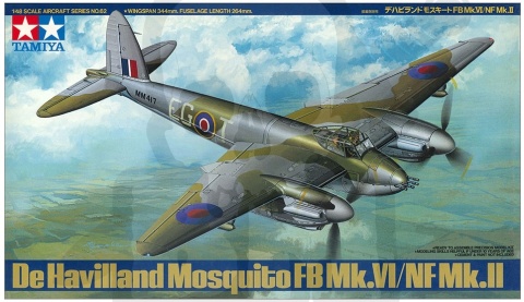 Tamiya 61062 De Havilland Mosquito FB Mk.VI/NF Mk.II 1:48 - model samolotu