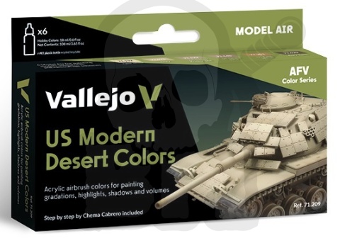 Vallejo 71209 Zestaw Model Air 6 farb - US Modern Desert Colors