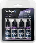 Vallejo 77262 True Metallic Metal Zestaw 4 farb Celestial Violet (4 x 18 ml)