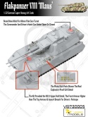 Vespid Models 720005 Flakpanzer VIII Maus German Super Heavy AA Tank 1:72