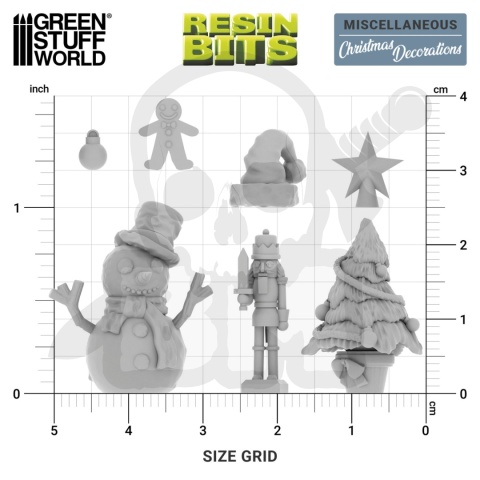 3D Printed Set Miscelaneous Christmas Decorations 1:48-1:35 - dekoracje