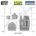 3D Printed Set Miscelaneous Wooden Barrels 1:35 zestaw beczek do makiet