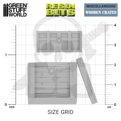 3D Printed Set Miscelaneous Wooden Crates 1:35 drewniane skrzynki do makiet