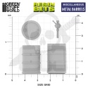 3D Printed Set Modern and Sci-fi Metal Barrels 1:35 zestaw beczek do makiet