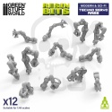 3D Printed Set Modern and Sci-fi Techno Servo Arms szczuczne ręce do modeli