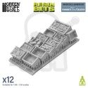 3D Printed Set Wooden Food Crates 1:48 zestaw żywicznych skrzynek 12 szt.