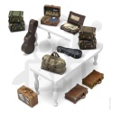 3D printed set Miscelaneous Travel Suitcases 1:35 torby do modeli i dioram