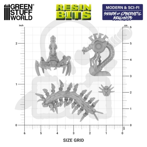 3D printed set - Swarm of Cybernetic Arachnids 1:48 cybernetyczne pajęczaki
