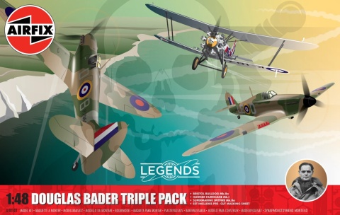 Aifix 40101 Legends Douglas Bader Triple Pack 1:48 zestaw samolotów Asa