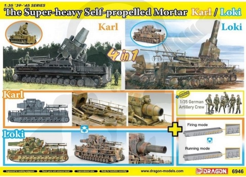Dragon 6946 German Heavy Self-Propelled Mortar Karl/Loki 1:35