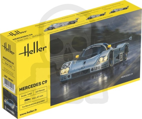 Heller 80107 Mercedes C9 1:43 model samochodu wyścigowego