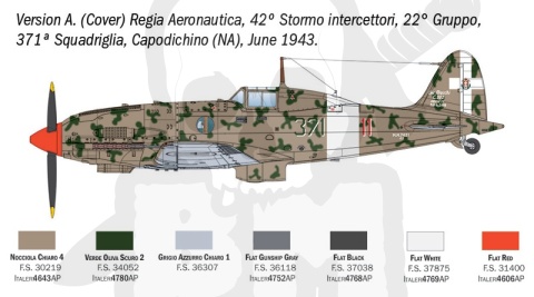 Italeri 2840 Macchi MC.202 Folgore 1:48 model samolotu