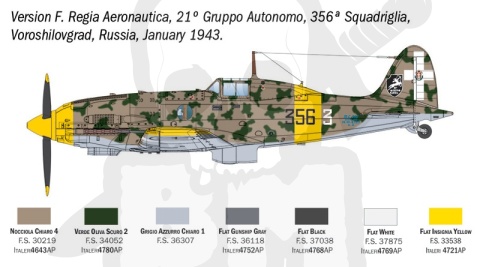 Italeri 2840 Macchi MC.202 Folgore 1:48 model samolotu
