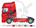 Italeri 93834 DAF XF 95 Super Space Cab 1:24 model ciężarówki