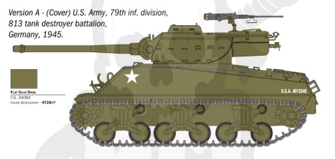 Italeri 96538 M36B1 90mm Gun Motor Carriage 1:35 model niszczyciel czołgów