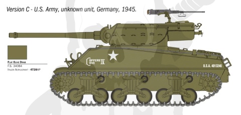 Italeri 96538 M36B1 90mm Gun Motor Carriage 1:35 model niszczyciel czołgów