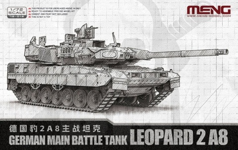 Meng 72012 German MBT Leopard 2A8 1:72 model czołgu