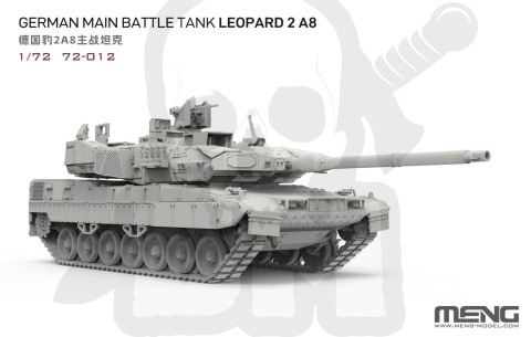 Meng 72012 German MBT Leopard 2A8 1:72 model czołgu
