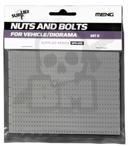 Meng SPS-009 Nuts And Bolts For Vehicle/Diorama Set D modele nakrętek