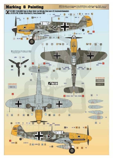 Mistercraft F-234 Bf-109F-2 Over France 1941 1:48 model samolotu