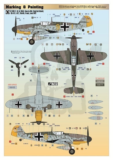 Mistercraft F-234 Bf-109F-2 Over France 1941 1:48 model samolotu