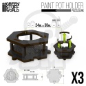 Paint Pot Holder x3 - podstawki pod farby 30 24 12 ml