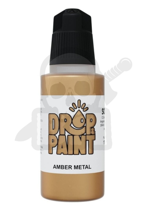 Scale 75: Drop Paint - Farbka do aerografu 17 ml - Amber Metal
