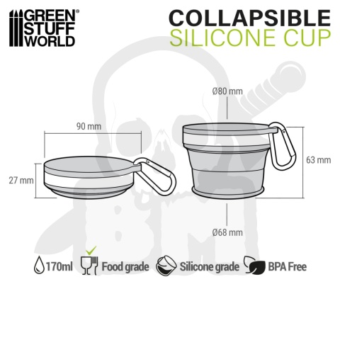 Silicone collapsible cup 170ml - składany silikonowy kubrk