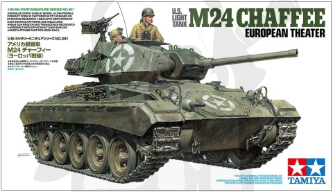 Tamiya 35391 U.S. Light Tank M24 Chaffee European Theater 1:35 model czołgu