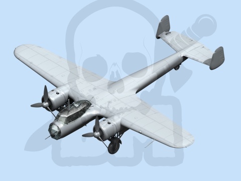 ICM 72304 Do 17Z-2 WWII German Bomber 1:72 model niemieckiego bombowca