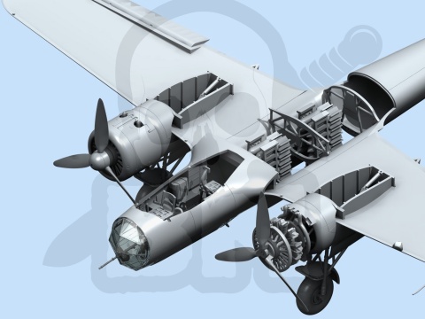 ICM 72304 Do 17Z-2 WWII German Bomber 1:72 model niemieckiego bombowca
