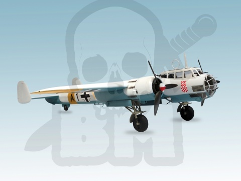 ICM 72304 Do 17Z-2 WWII German Bomber 1:72 model niemieckiego bombowca