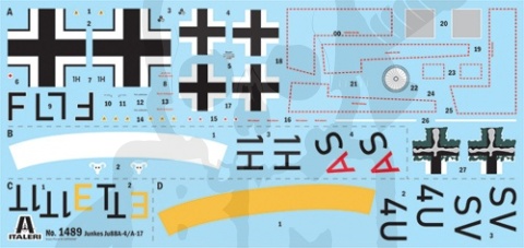 Italeri 1489 Junkers Ju 88 A-17 Torpedo Bomber 1:72 model samolotu