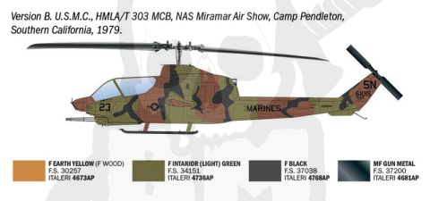 Italeri 90835 AH-1T Sea Cobra 1:48 model śmigłowca