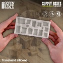 Silicone Molds - Supply Boxes 1:48-1:35 silikonowe formy skrzynki
