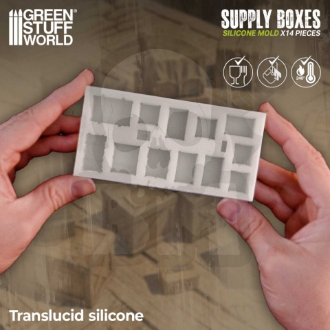 Silicone Molds - Supply Boxes 1:48-1:35 silikonowe formy skrzynki
