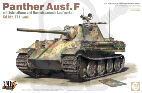 Takom 35003 Panther Ausf. F mit Schmalturm und Gummisparende Laufwerke Sd.kfz. 171 1:35
