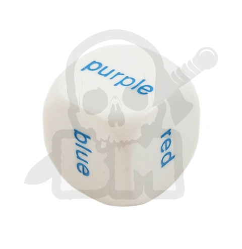 Color Word Dice English 20 mm RPG kostka językowa angielska K6 kolory