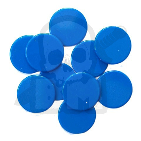 Licznik żeton 25x2 mm ciemnoniebieski kpl. 10 szt.