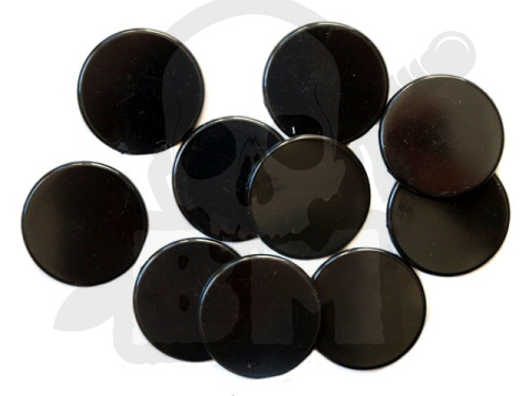 Licznik żeton 25x2 mm czarny kpl. 10 szt.