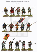 Agincourt Foot Knights 1415-29 - francuscy Men at Arms - rycerze 6 szt.