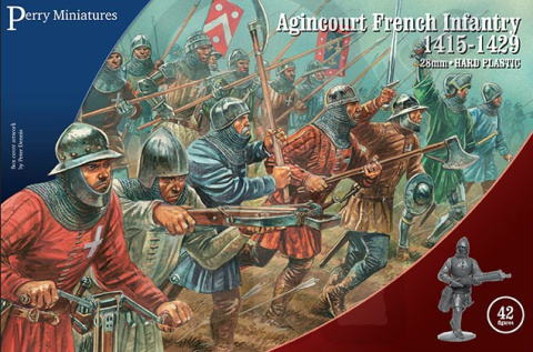 Agincourt French Infantry 1415-29 - francuska piechota - 12 szt.