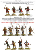 Agincourt French Infantry 1415-29 - francuska piechota - 12 szt.